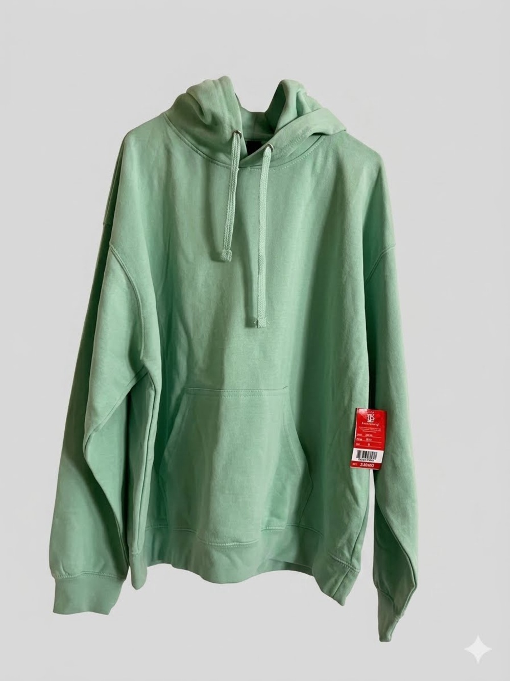 Woman's Mint Green Hoodie Sweatshirt - Casual Pullover